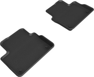 Volvo V60 Floor Mat - Rear - 3D MAXpider - Kagu - Black - `19-`21 Volvo V60 Floor Mat - Rear - 3D MAXpider - Kagu - Black - `19-`21